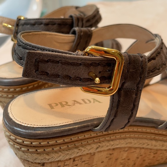 Gray Prada Wedges - Picture 6 of 6